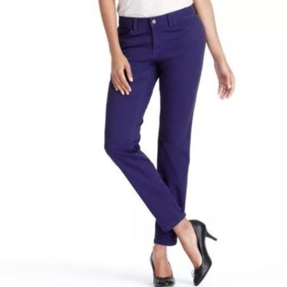 ANN TAYLOR Purple Modern Skinny Jeans sz 25/0P NEW - Picture 1 of 10